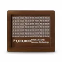 Wooden Money Box with Savings Tracker | 1 Lakh Goal Piggy Bank for Kids & Adults | Cash Collection Bank with Savings Chart | 100000 Gullak for Financial Savings Habit