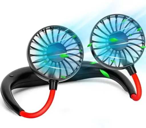 Neck Fan,Portable Neck Fans Rechargeable Personal Fans For Your Neck Wearable Fan Neck Air Conditioner Cooling Neck Fan With 360 Degree